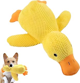 TFSZE Spielzeug Ente für Hund,Anti Stress Ente Für Hunde,Plüsch Kauspielzeug für Hund Ruhig,geeignet für mittelgroße/kleine Hunde,Anti-Stress-Spielzeug zur Beruhigung und Unterhaltung(M) product image
