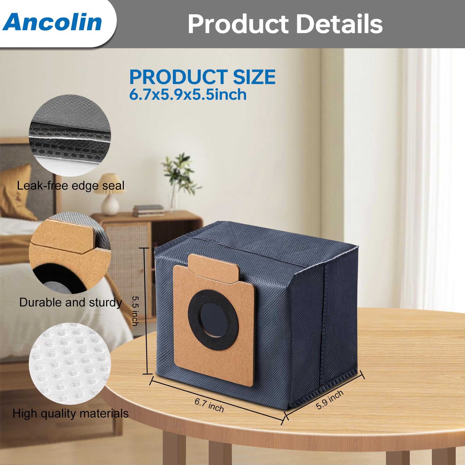 15 bolsas de polvo para aspiradora eufy X10 Pro Omni Robot y bolsas de polvo X8 Pro, gran capacidad, con estación de vaciado automático