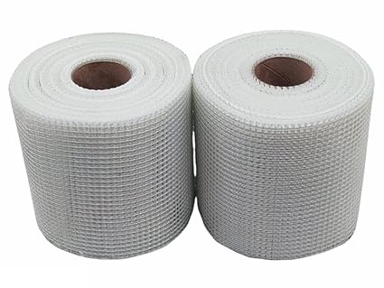 Convious 6 Inch X 50 Mtr Fiber Mesh Glass Coated Roll 45 Gsm for Waterproofing, Roof/Crack Patch/Wall Repair, Wall Coating/Plastering mesh, Chicken mesh, Murga Jali Combo (Pack Of 2)