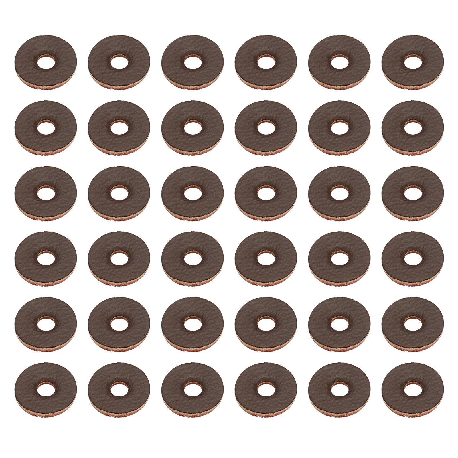 PATIKIL 8mm Leather Washers, 200pcs Leather Handle Washers Leather Spacer Cushion Washers 1.5 mm Thick Round for Knife Handle Hammer Hatchet Badge
