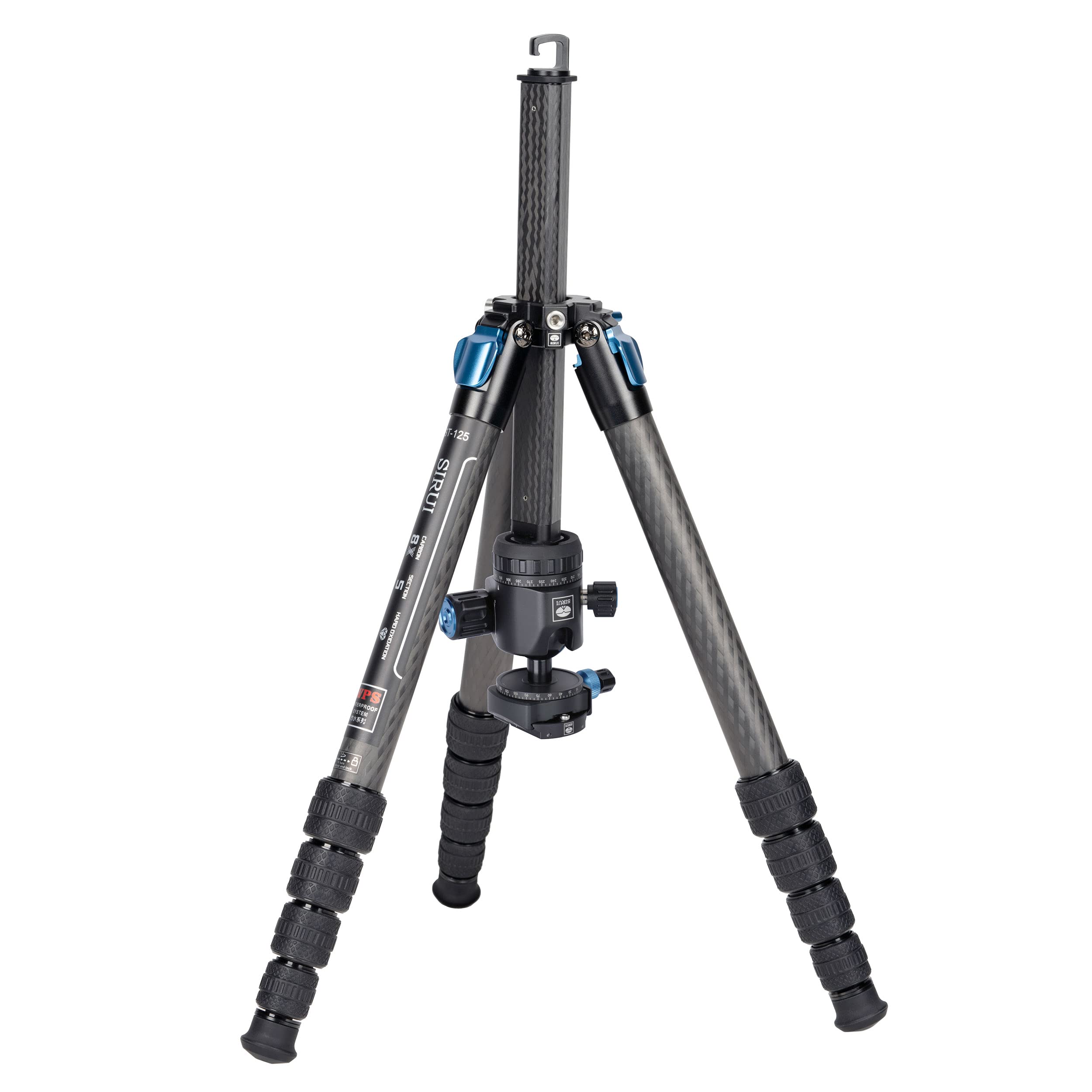 Amazon | シルイ 三脚 雲台セット 小型カーボン三脚 5段 ST-125+ST-10X 