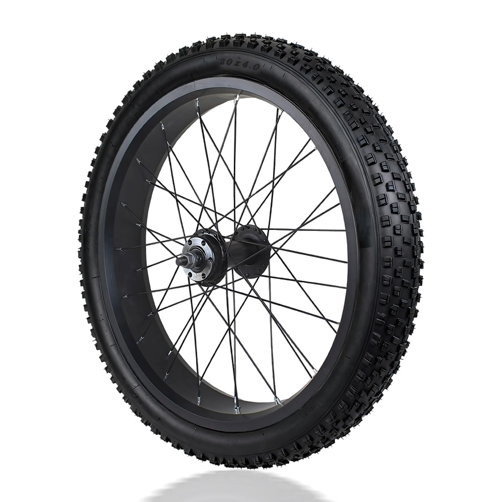 Tylne koło Fatbike 20/26" z oponami 4,0", stop aluminium, felgi śniegowe/plażowe, 36 otworów, hamulec tarczowy, piasta 195 mm do obrotowego biegu 7/8/9/10-biegowego