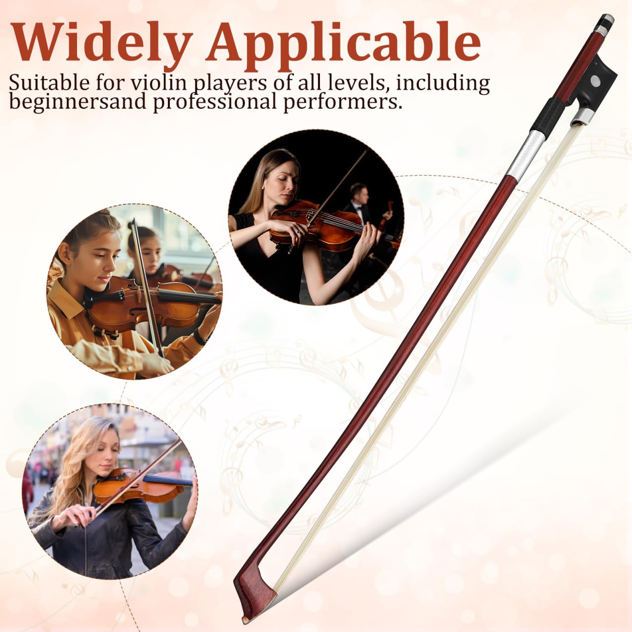 de violín de madera para guitarra, reemplazo profesional para de violín, de violín de madera equilibrado para principiantes