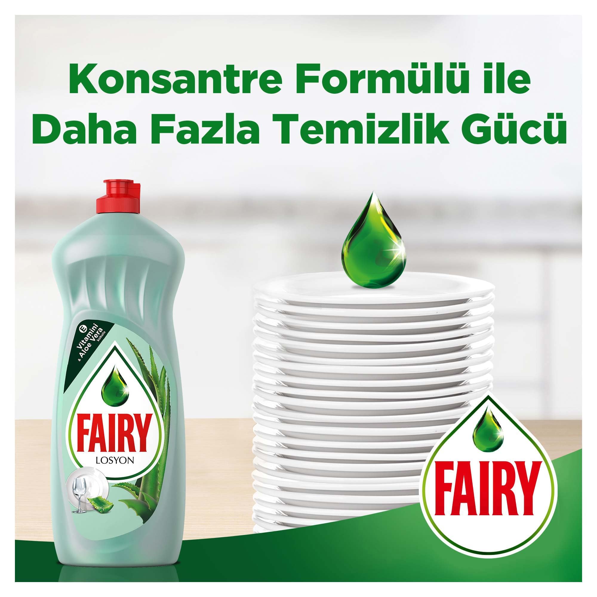 Fairy Losyon Sıvı Bulaşık Deterjanı 1500 ml Aloe Vera Kokulu