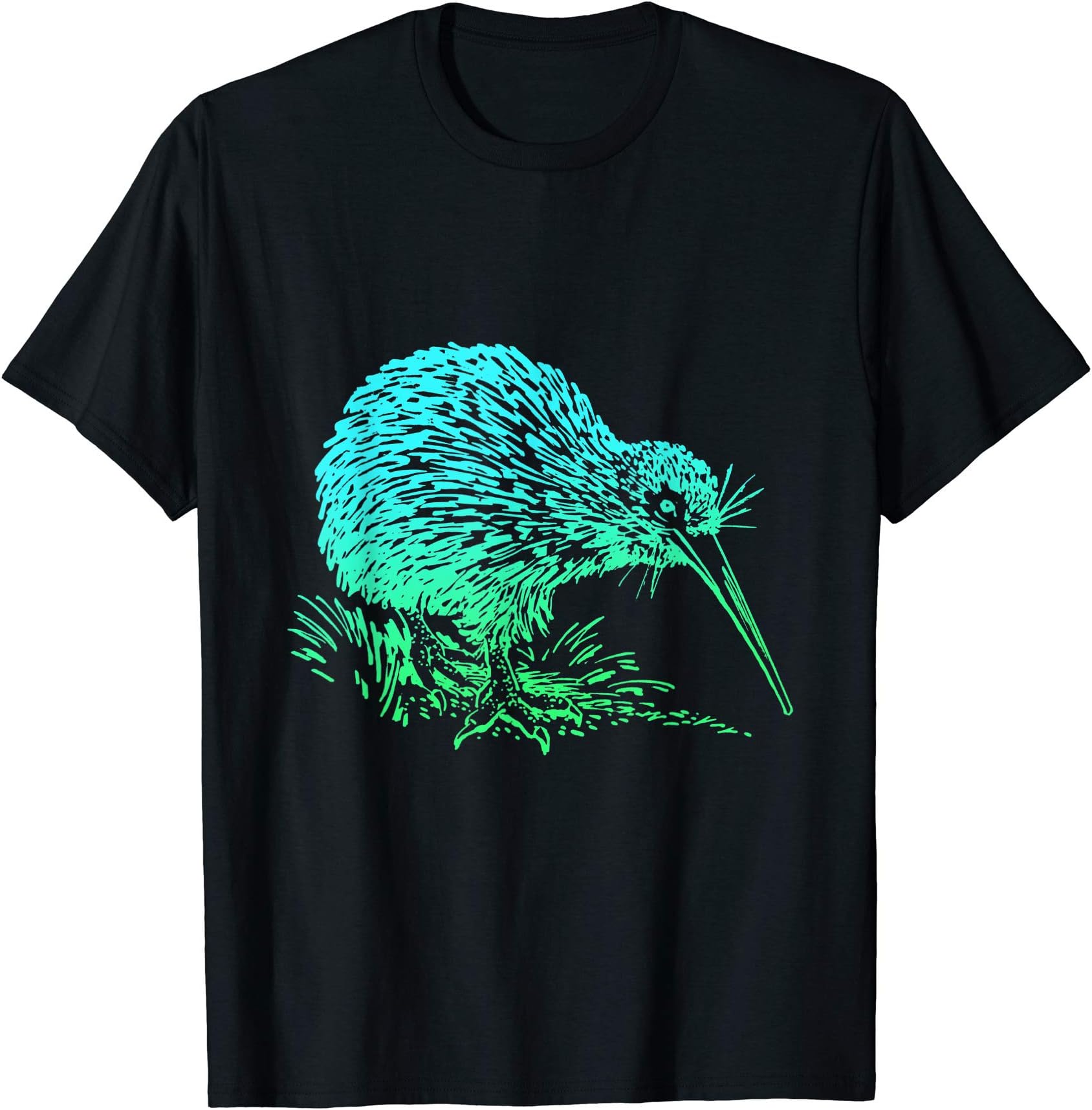 Vintage Neon Kiwi Bird T-Shirt - Awesome Kiwi Animal Tee