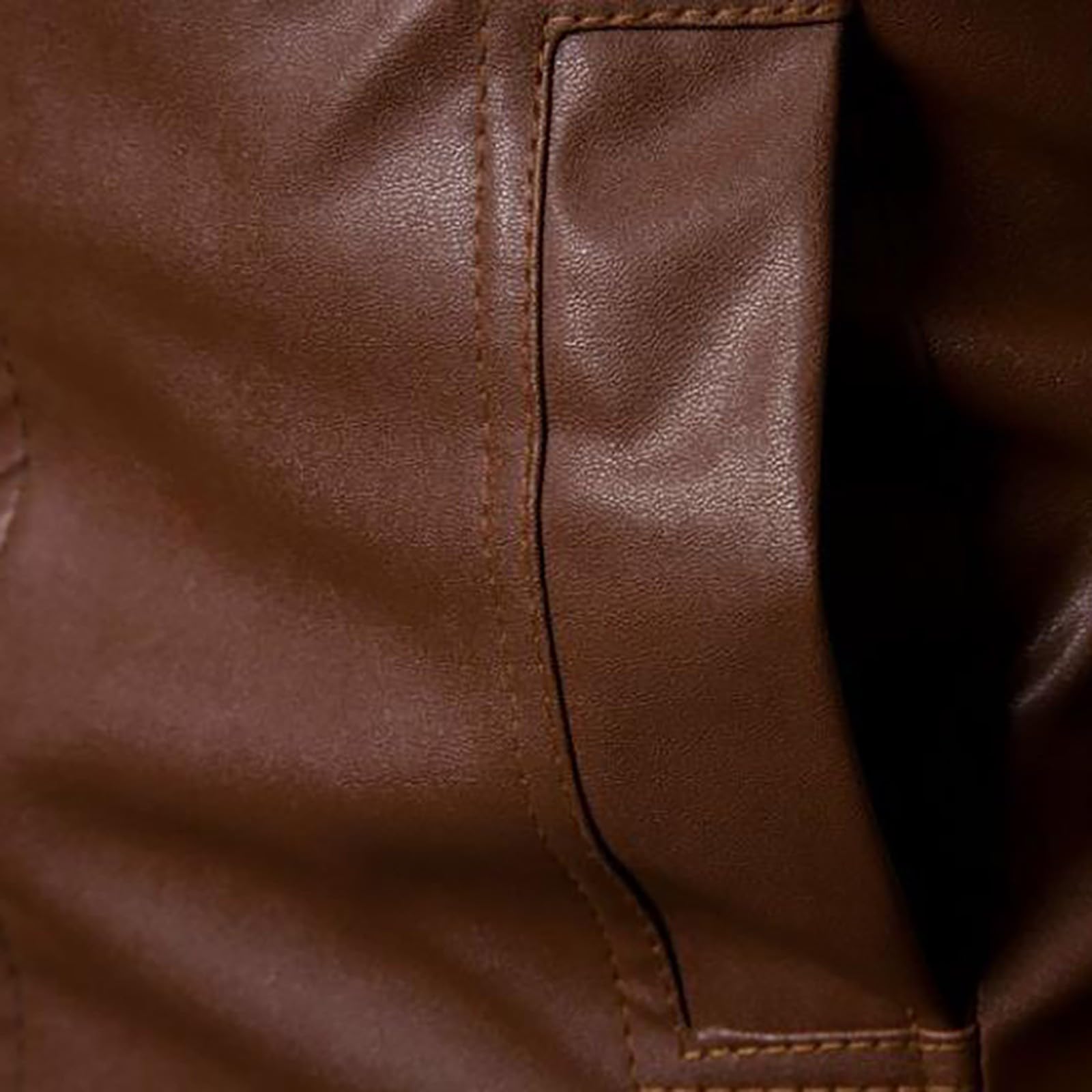Giacca bomber da uomo in pelle sintetica, stile retrò, slim fit | Giacca da moto con cerniera multipla, tinta unita, stile punk, per il tempo libero, autunno e inverno, giacca da lavoro