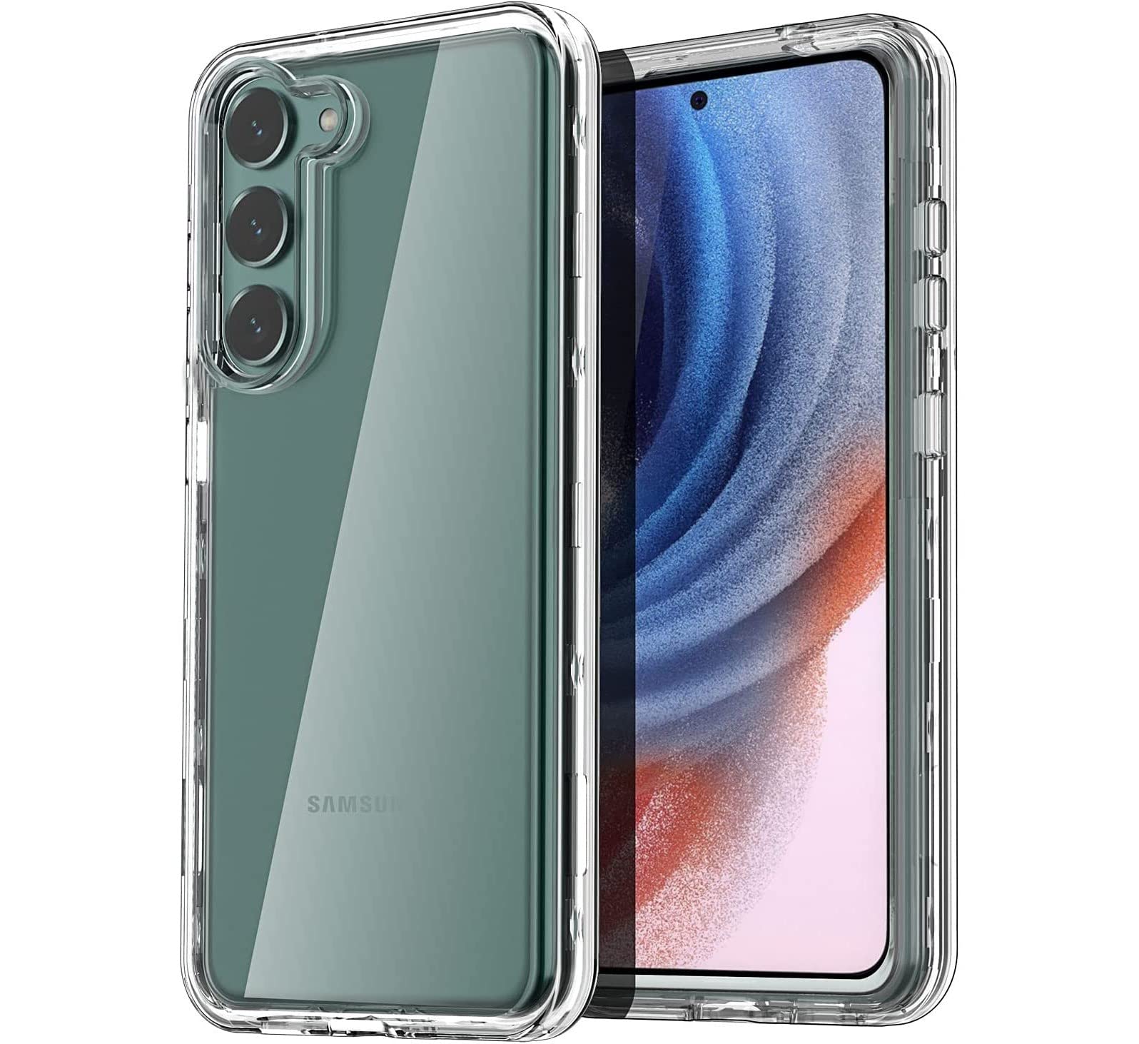 NWNK13 for Samsung Galaxy S23 Plus 5G / S23+ Crystal Clear Case, Anti-Yellowing Shockproof Soft Slim Fit Transparent Protective TPU Silicone Bumper Case Cover for Samsung S23+