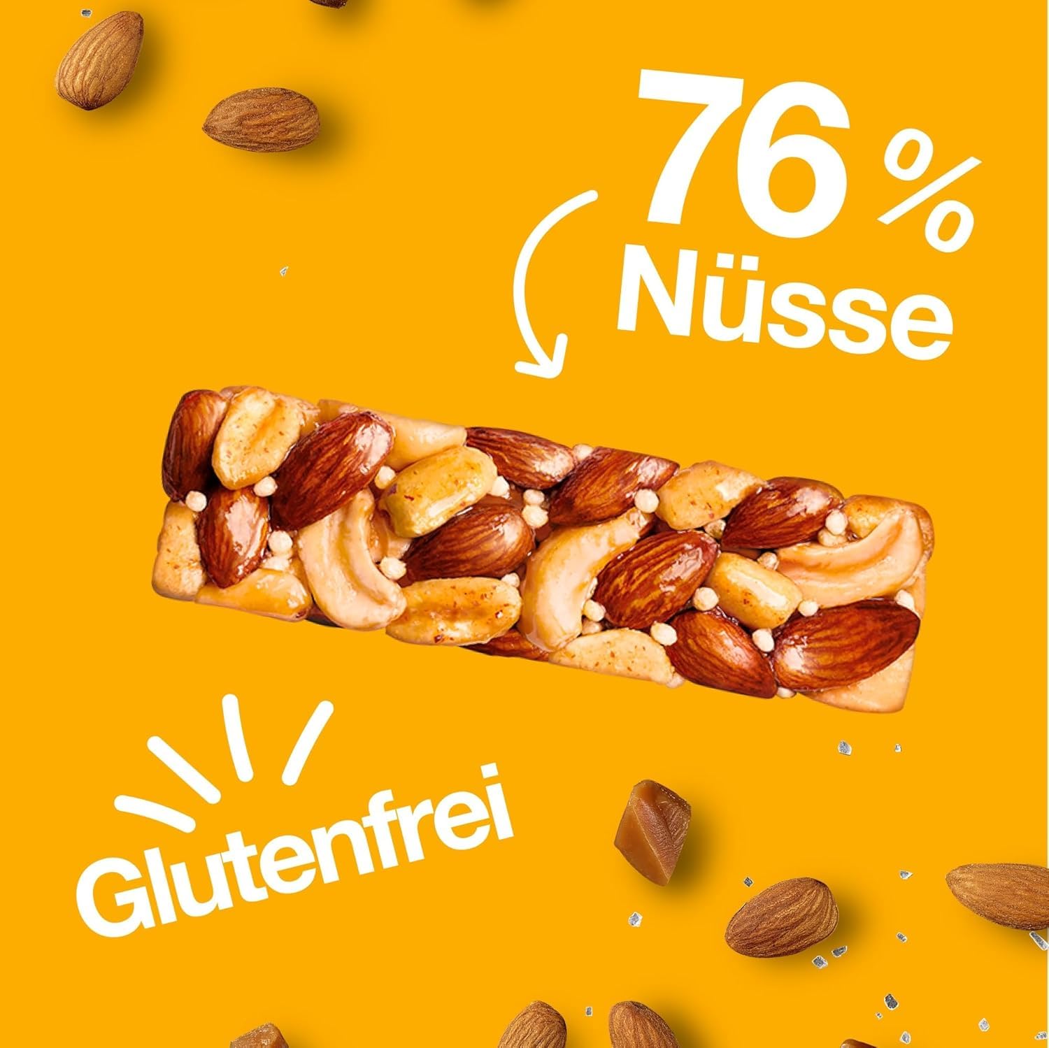 BE-KIND Honey Roasted Nuts & SeaSalt 6x12x40g I Nussriegel I Riegel I Glutenfrei