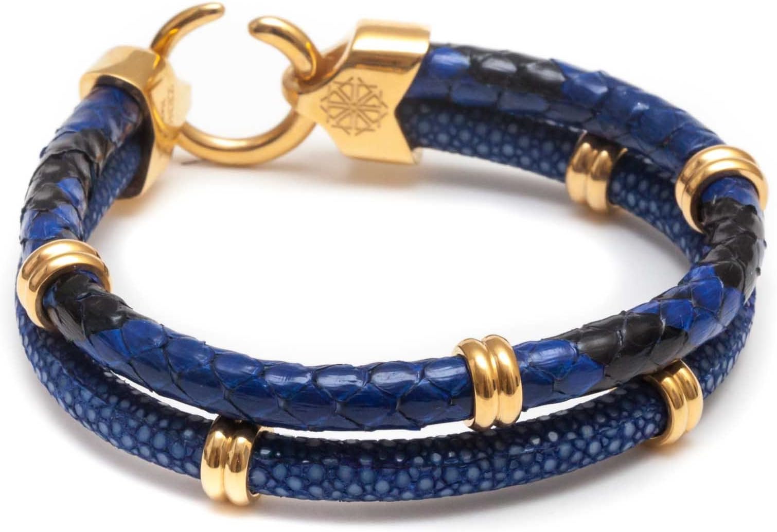 ZENGER Python/Stingray Double Stack Bracelet (7.5)