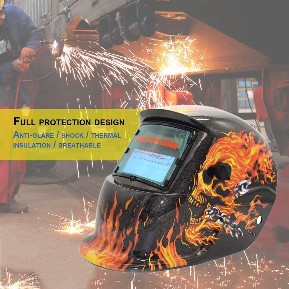 Careta Soldar Automatica Solar oscurecimiento automático Casco de Soldadura eléctrica Soldadura máscara Tapa de la Lente Casco del Soldador for la Soldadura de la máquina Mascaras De Soldar