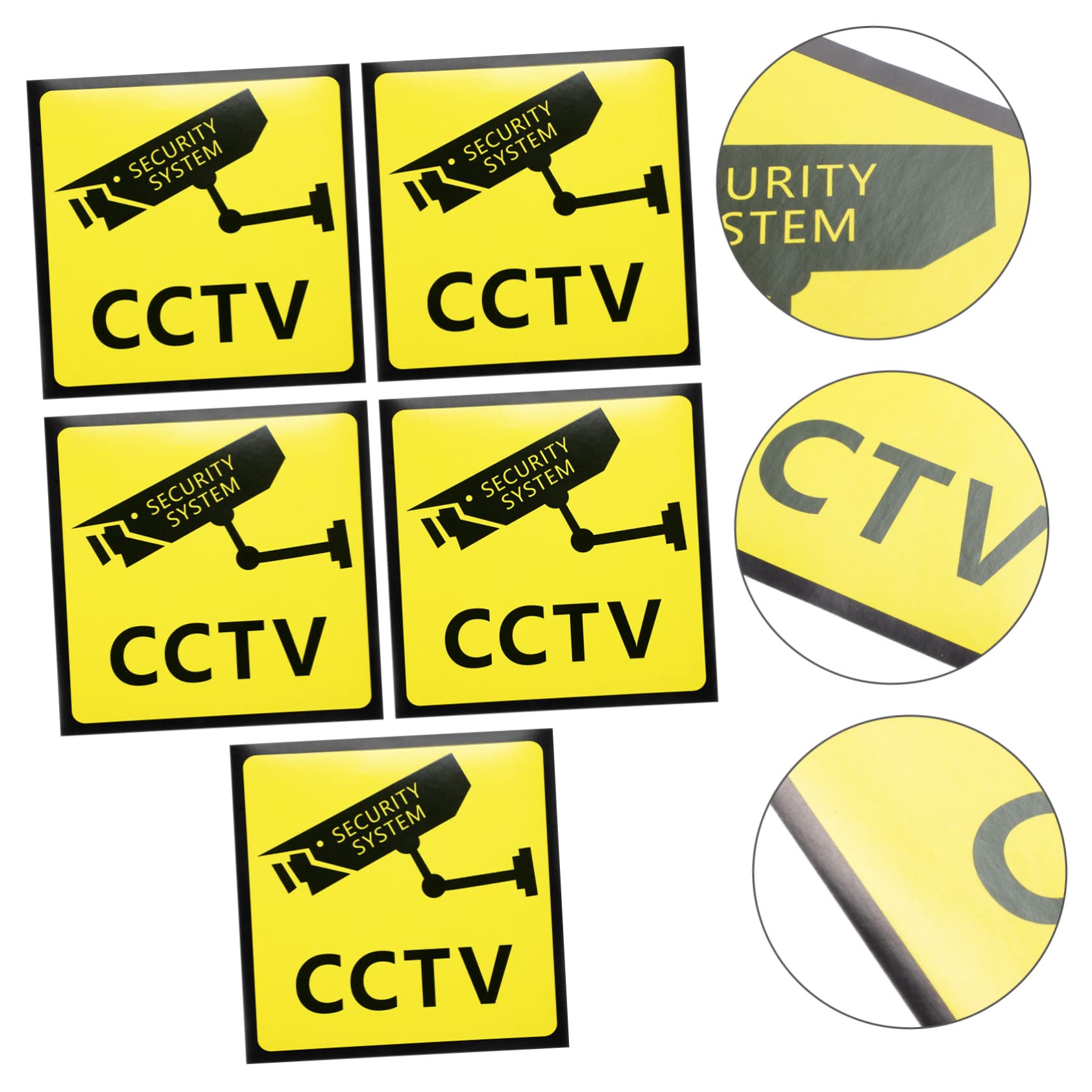 SOLUSTRE 25pezzi Cartelli Di Proprietà Privata Con Video Sorveglianza Di Non Ingressare Segnali Di Sicurezza Per Esterni Facili Da Applicare e Resilienti Alle Intemperie