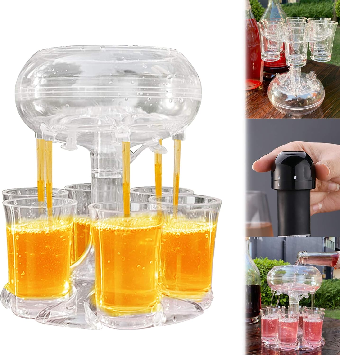 wine carrier with drink dispenser