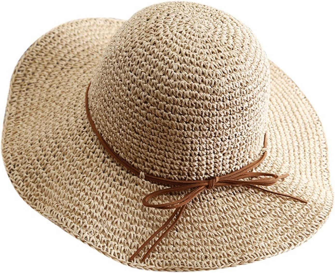 Wide Brim Floppy Girls Hat Sun Beach Women UV Protect Travel Cap Lady