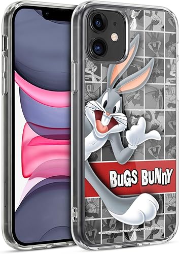 Miniatura 55 de Head Case Designs Funda de gel suave con licencia oficial de Looney Tunes Retro Bugs Bunny compatible con Apple iPhone 11 Pro Max Retro,Blanco y