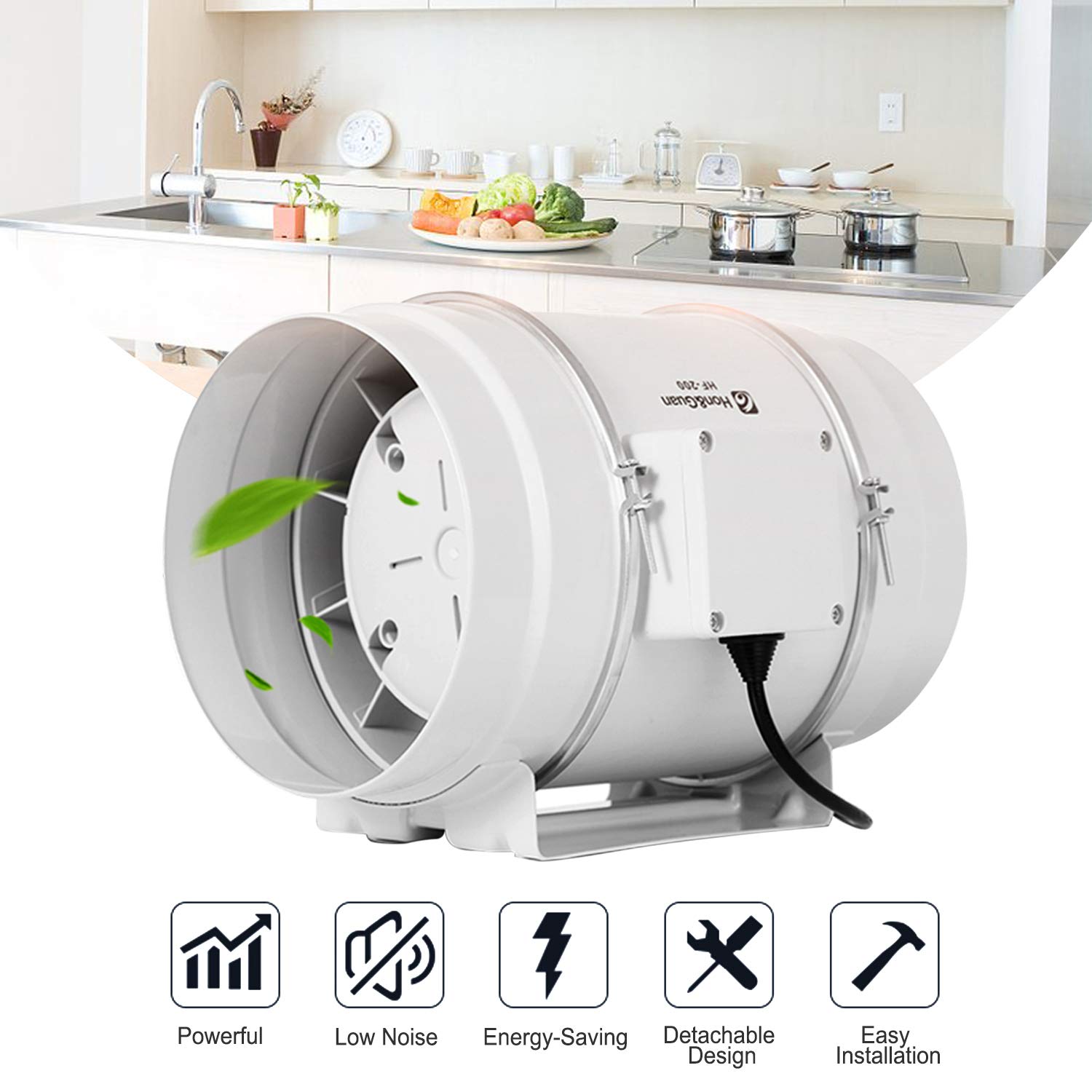 Buy TerraBloom ECMF100, Quiet 4 Inch Inline Duct Fan with Variable Speed Controller