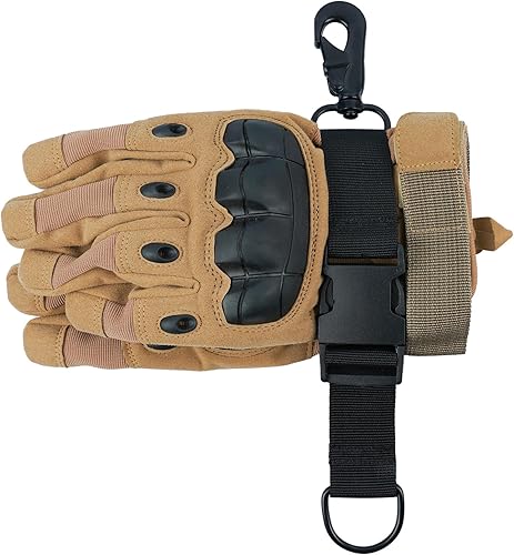 MELOTOUGH Correas de guantes de bombero, soporte para guantes de trabajo con cinta reflectante, clips para guantes de acceso rápido para bomberos