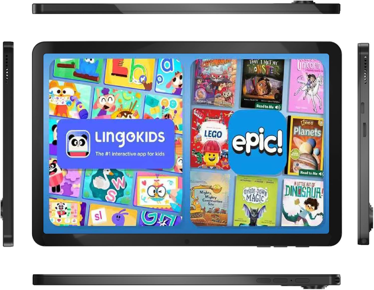 SUMTAB Tablet Bambini 10 Pollici, Android 15 Tablet Educativo con Processore Octa-Core per Gaming, 30GB RAM 128GB ROM Espandibile TF 2TB, 5G e WiFi 6, Penna Stilo Inclusa e Custodia Antiurto Blu