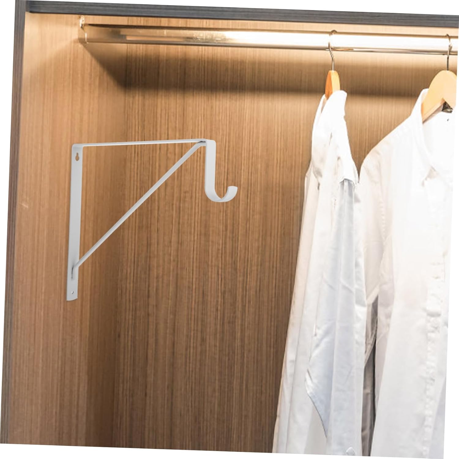 2pcs Heavy Duty Metal Floating Shelf Brackets Sturdy Wall Supports for Closets Kitchens and Bookshelves Easy Installation Precision Crafted for Enhanced Stability