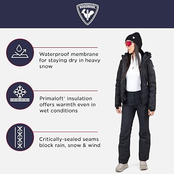 Rossignol Ski Pants - Breathable, Insulated Snow Pants for Women - Waterproof Ski Pants