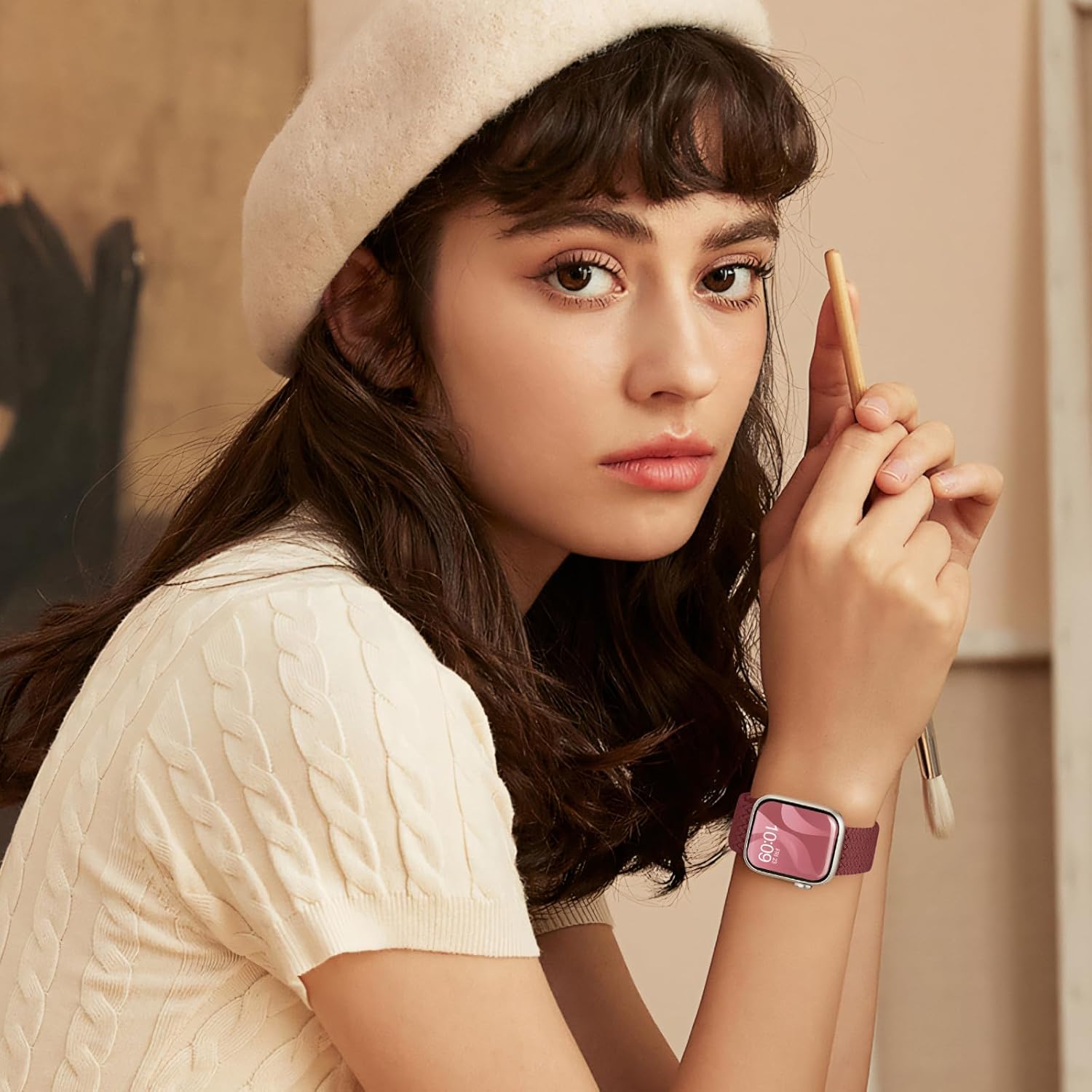 8 Pack Braided Stretchy Solo Loop Compatible with Apple Watch Bands for Women 40mm 38mm 41mm 44mm 46mm 45mm 42mm 49mm Men, Adjustable Sport Elastic Strap for iWatch Series 11 10 9 8 7 6 5 4 3 SE Ultra - Image 3