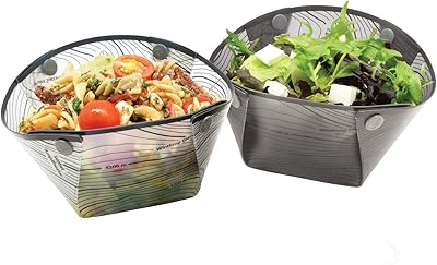 Fozzils Snapfold Plastic Bowlz 2pc Bowl, GreyMist