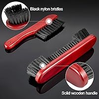 Vista 3 de Juego de 5 cepillos para mesa de billar, herramientas de limpieza, juego de cepillos para mesa de billar con 8 cubos de tiza para taco de billar, 8