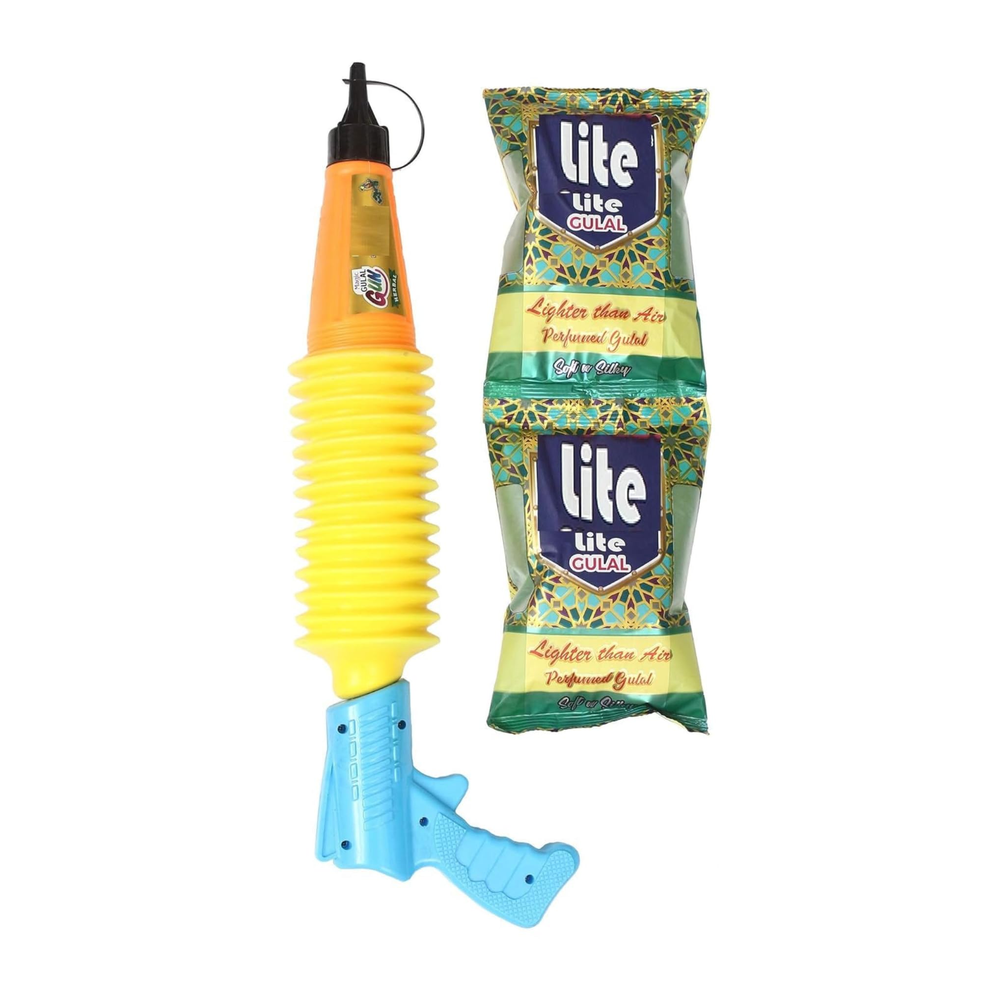 Webelkart Tota Combo of Organic Holi Colour Powder with Gulal Gun Multi Color