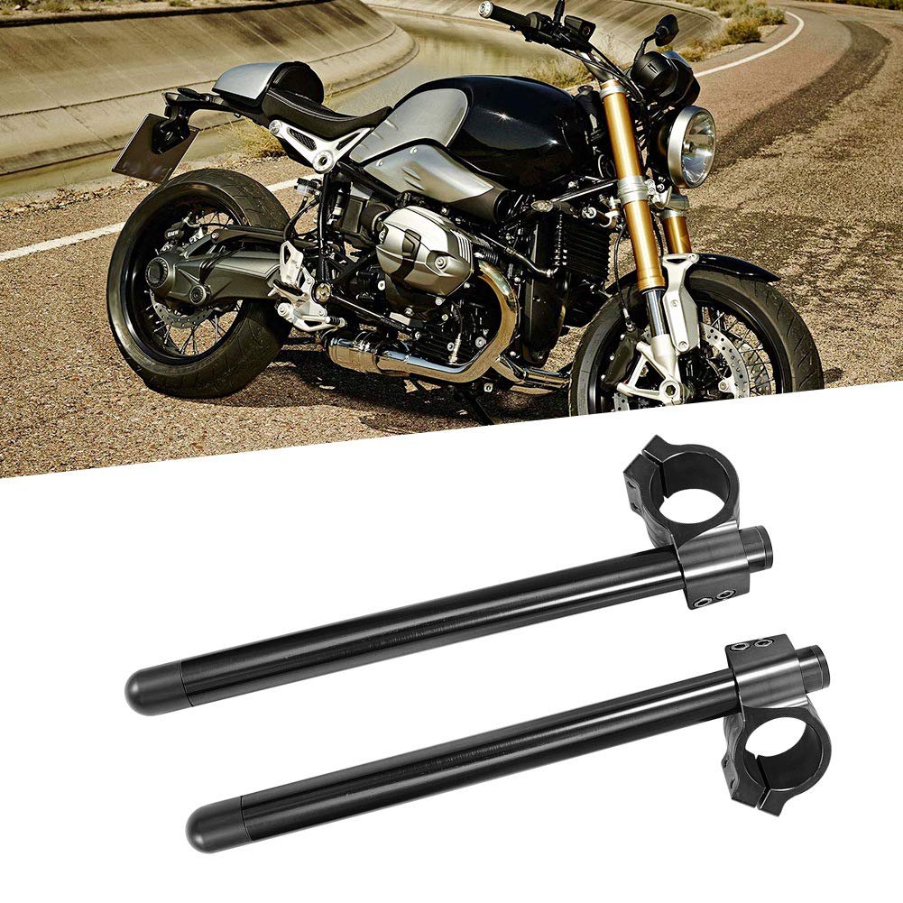 Poignées Clip on pour Moto 43mm Ensemble de Poignées Séparees en Aluminium Résistante à la et à l'abrasion pour Une Sécurité de Conduite Optimisée