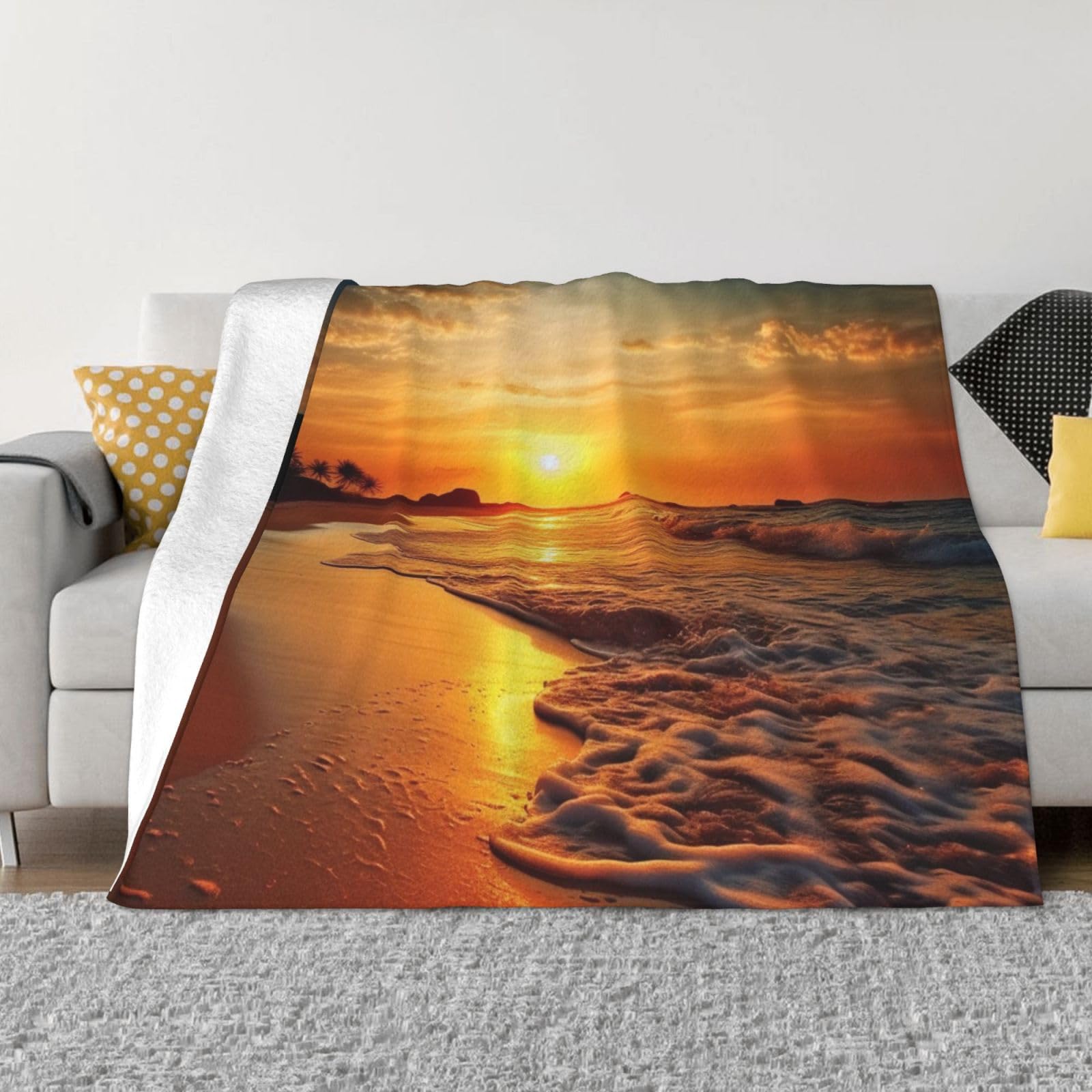 Couverture en micro polaire ultra douce flanelle pelucheuse de qualité supérieure
