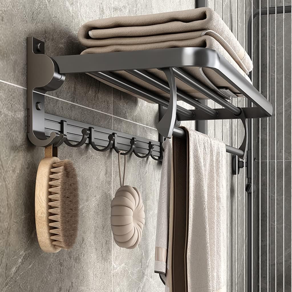 Porte-serviettes mural de 60 cm pour moderniser une salle de bain zen
