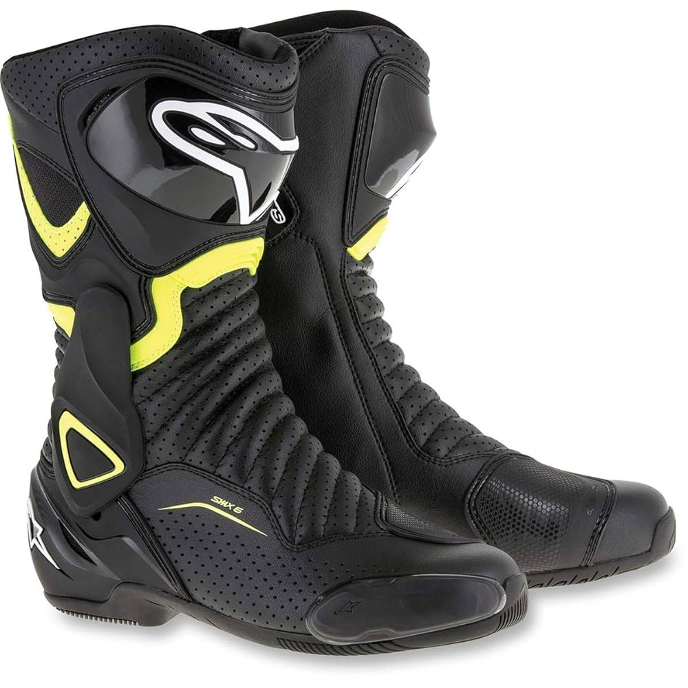 Alpinestars SMX-6V2 ブーツ EU43 US9 JPN27.5 Alpinestars SMX-6 v2 Vented Boots - Black - Size 43 EU 9 US