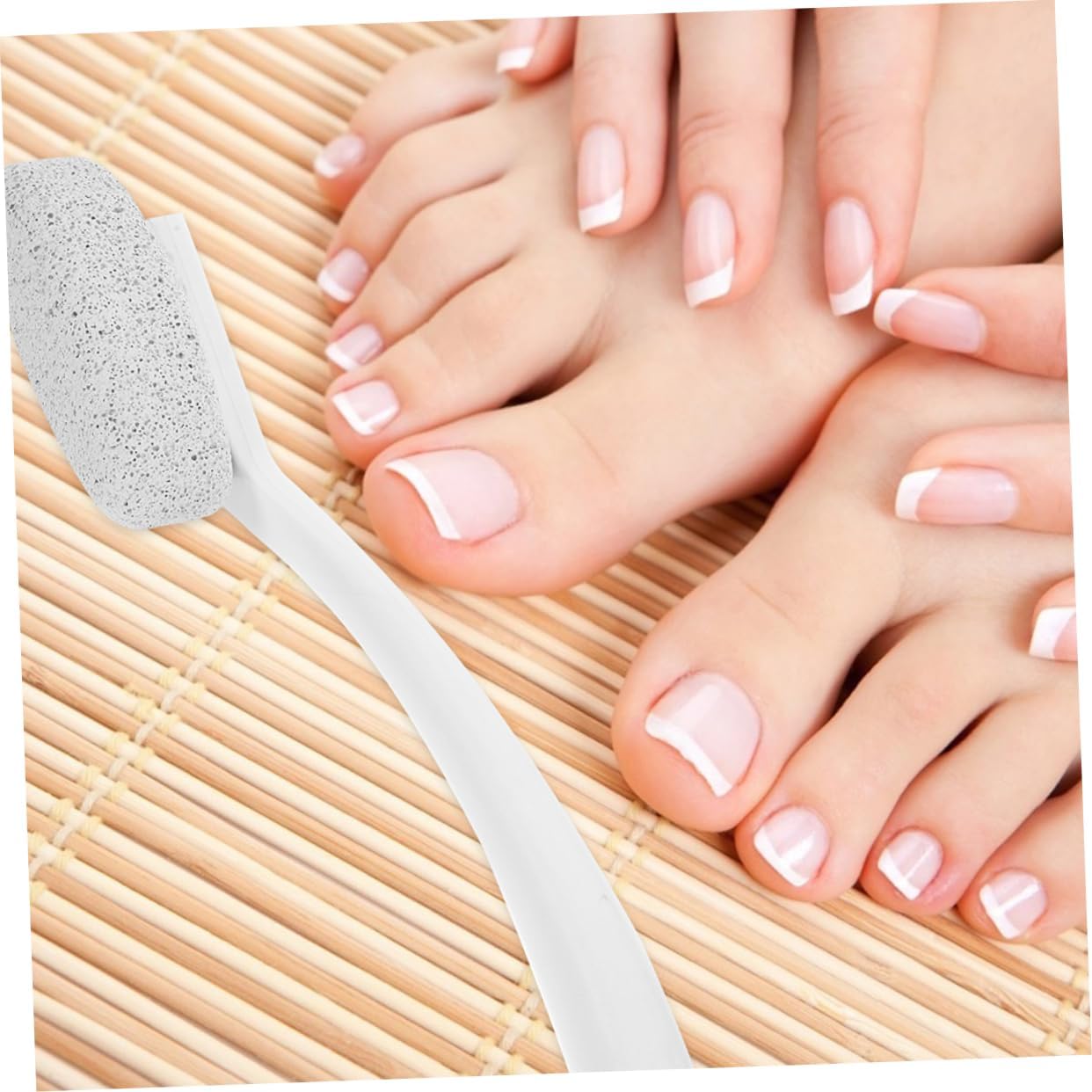 2pcs Handle Pumice Brush for Feet Hard Skin Remover Tool for Dead Skin and Calluses Ergonomic Design for Easy Use Home Salon