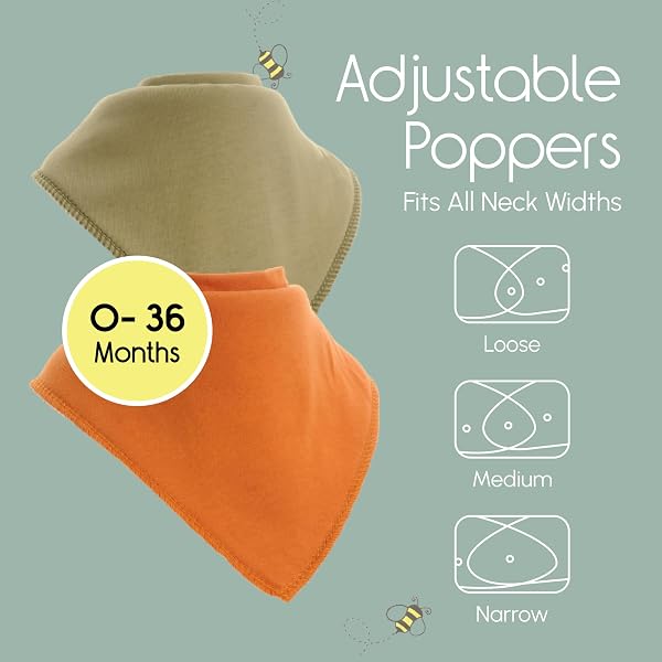 Ziggle Bandana Dribble Bibs - Cotton Front Baby Bibs Newborn to 24 Months - Newborn Baby Gifts - Bibs For Comfortable Kids in use