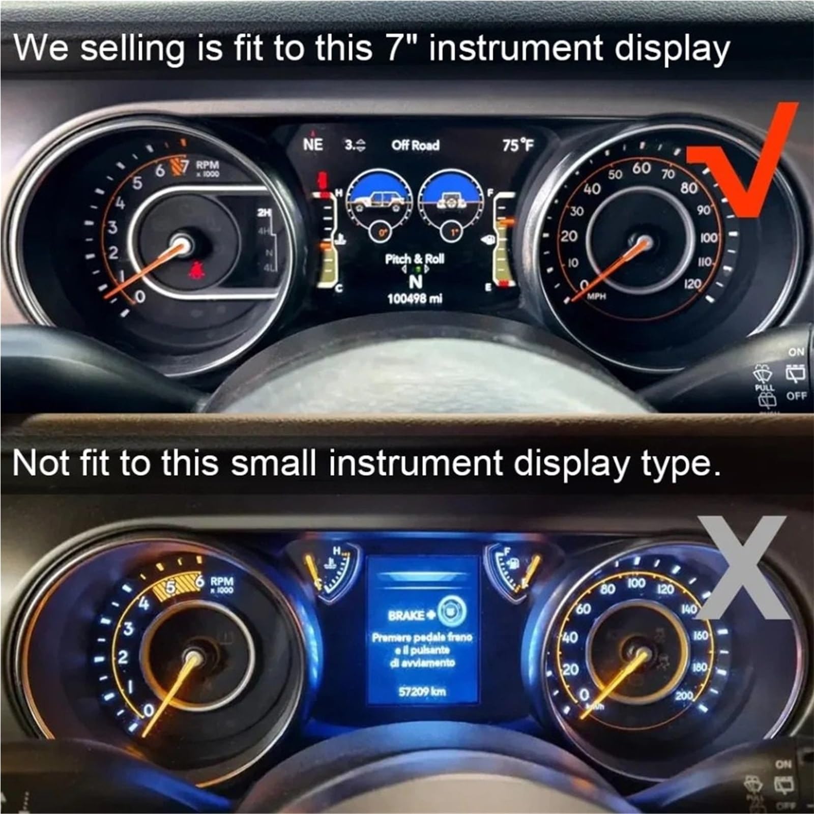 Pantalla para Coche para Wrangler JL Sahara Unlimited