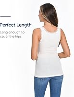 Vista 4 de Comfneat Paquete de 3 camisetas sin mangas elásticas con ribete de encaje para mujer