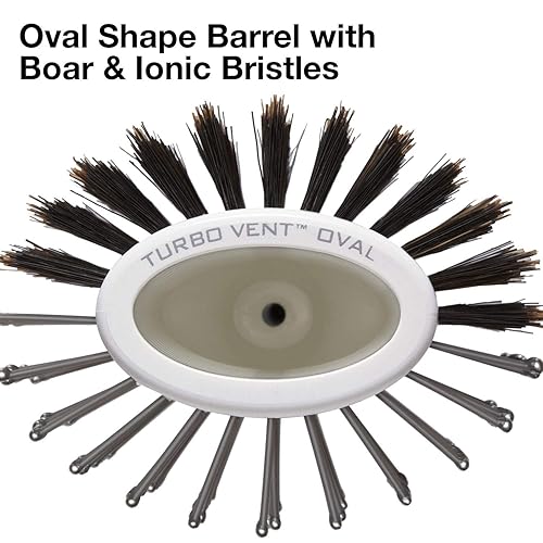 Miniatura 3 de Olivia Garden Turbo Vent Oval Twin & Cepillo de pelo 100% de jabalí