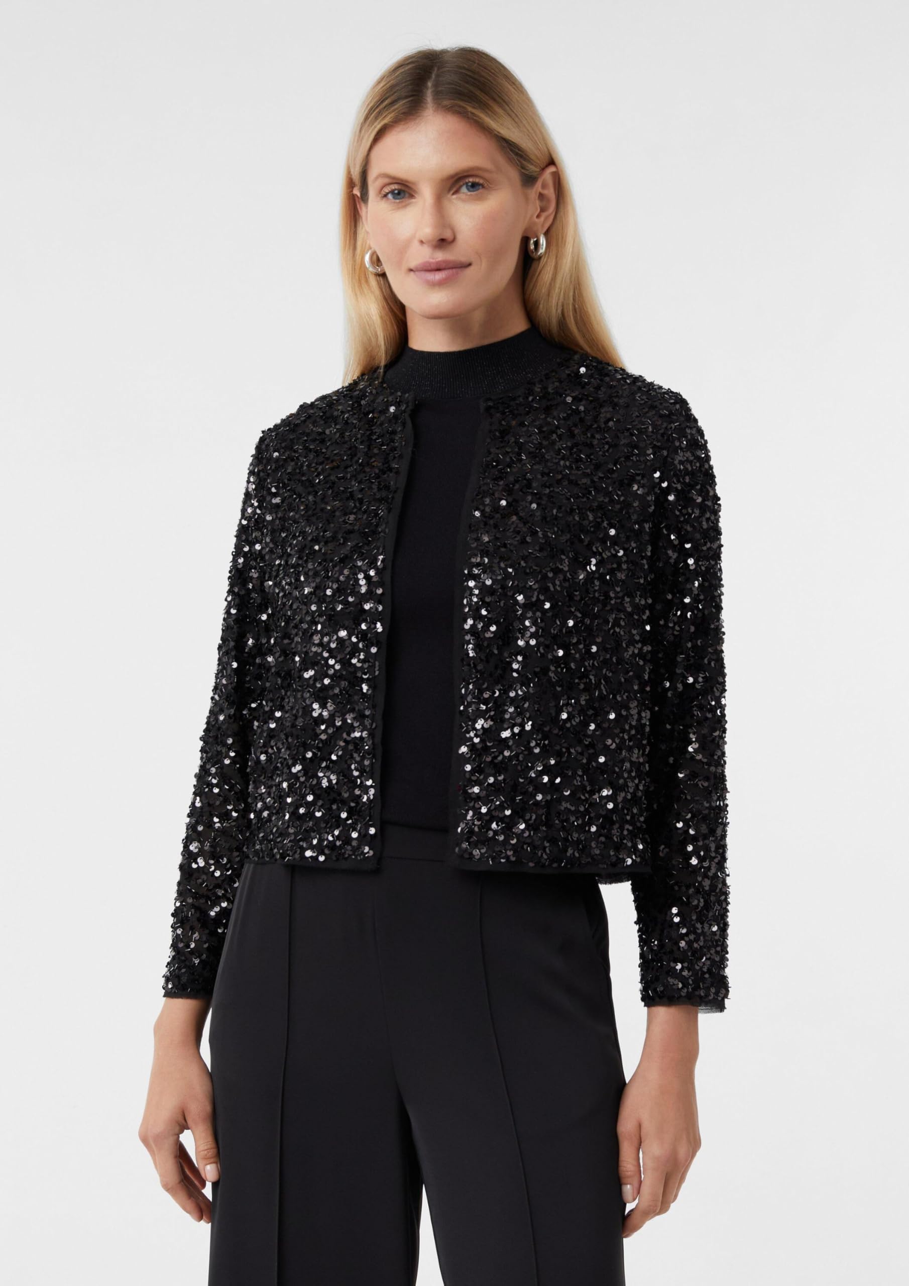 Comma Blusenjacke mit Pailletten