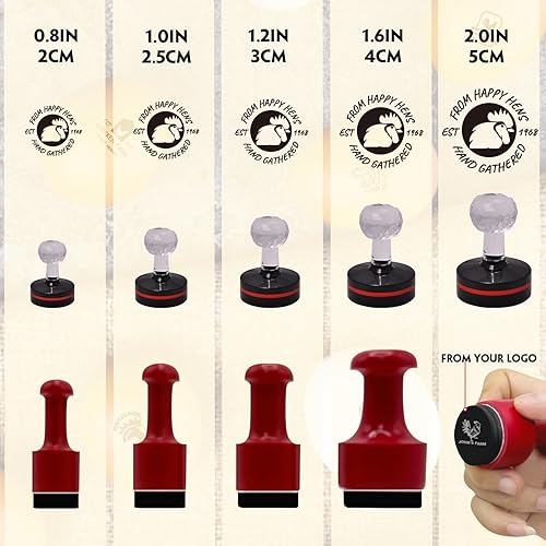 Miniatura 3 de Sello de huevo personalizado para huevos frescos, sello de fecha de huevo con botella de tinta (utiliza nuestro patrón)