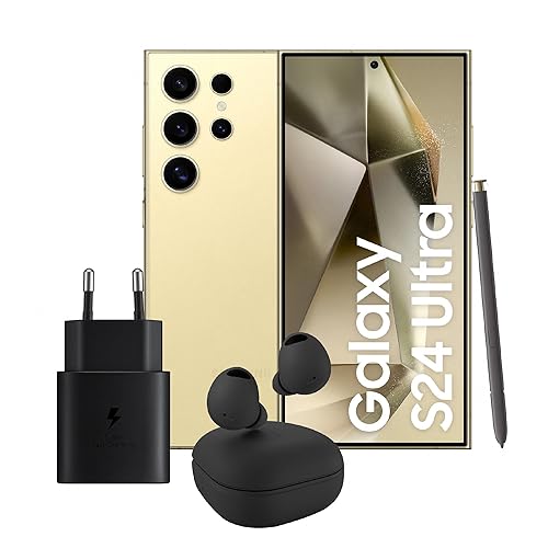 Immagine del prodotto Samsung Galaxy S24 Ultra Smartphone AI, Caricatore incluso, Display 6.8'' QHD+ Dynamic AMOLED 2X, RAM 12GB, 256GB, Titanium Yellow + Galaxy Buds2 Pro Cuffie Bluetooth True Wireless Graphite