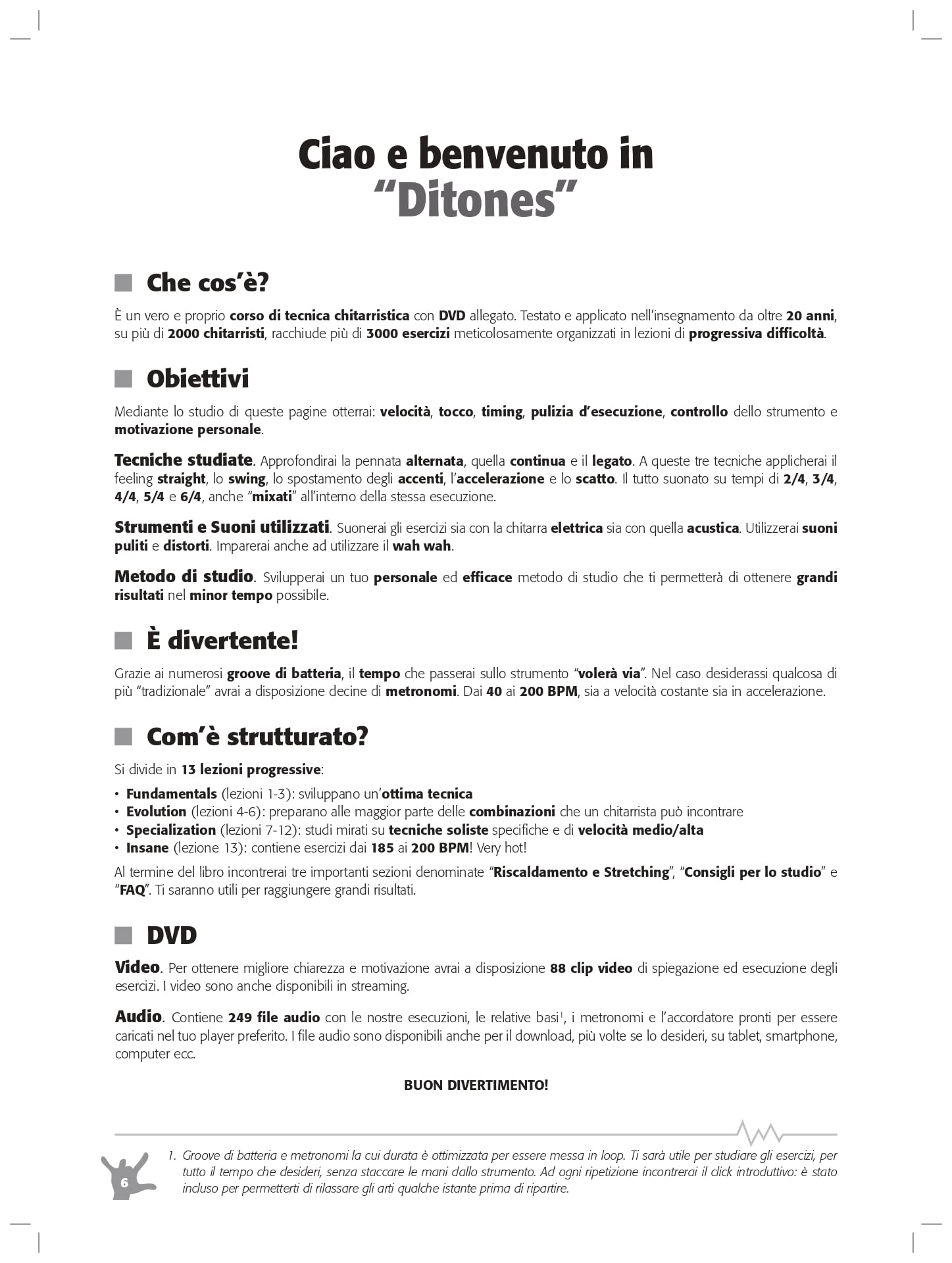 Ditones. Metodo di tecnica chitarristica. Con video in streaming. Con audio in download