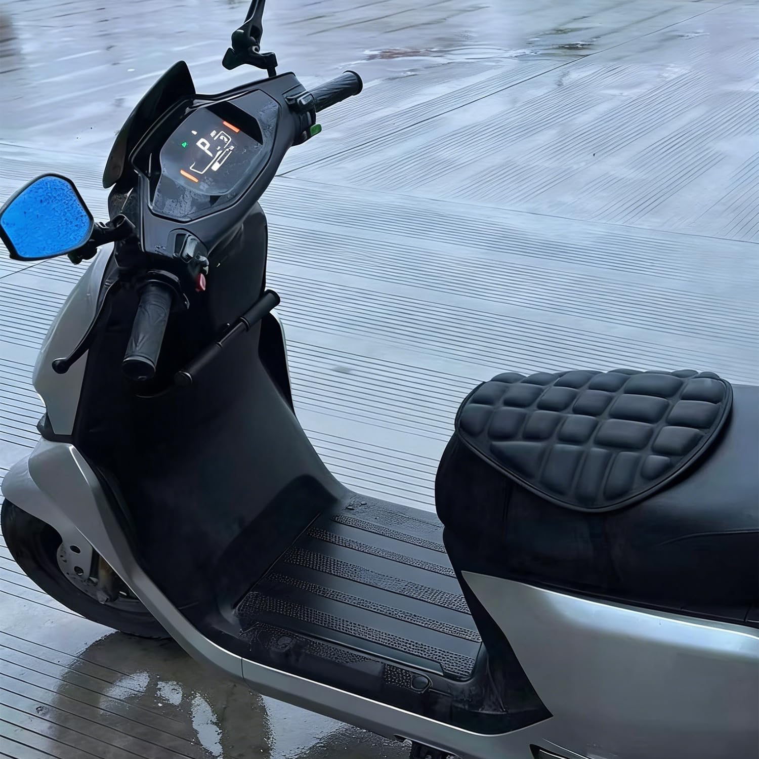 Cojín Transpirable Absorbe Impactos Motocicleta - 1 Unidad, Negro, Almohadilla Para Asiento de Motociclete, Apto Para Mayoría Motos, Resistencia los Golpes y Función Reducción de Presión
