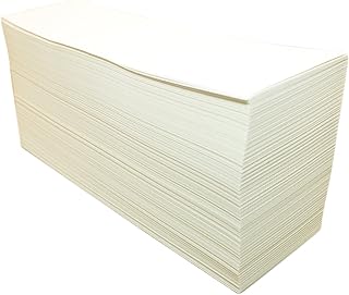 CompuLabel Direct Thermal Labels, 4 x 6 1/2 Inch, White, Fanfold, Permanent Adhesive, Perforations Between Labels, 2000 per Stack, 2 Stacks per Carton (520053)