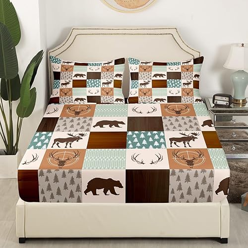 Miniatura 10 de Castle Fairy Wild Lion - Sábanas de cama para parejas, tamaño Queen, corona dorada de microfibra cepillada de lujo con sábana bajera plana de