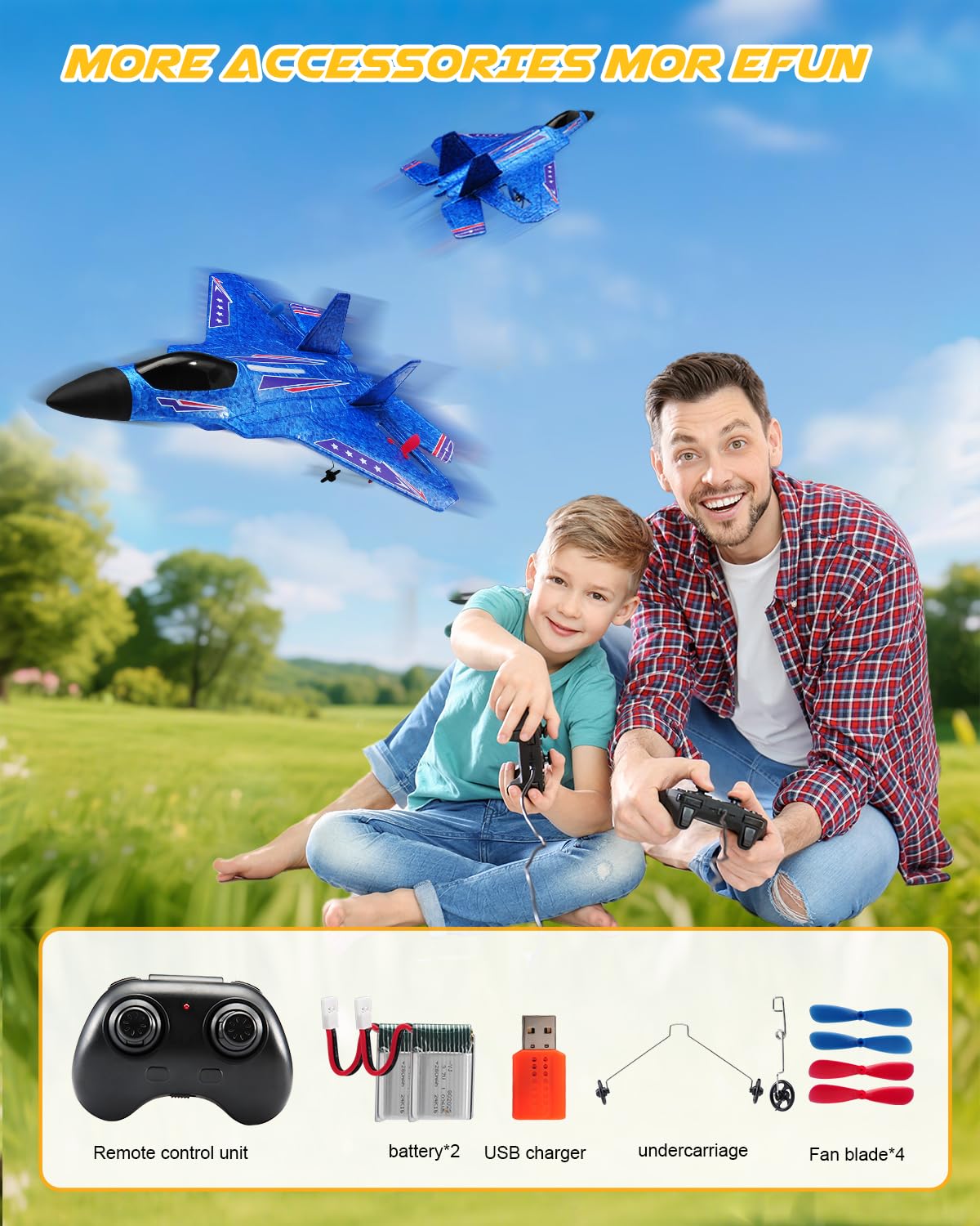 ANTSIR F22 RC Airplane for Kids Boys Adults Beginners Easy to Fly Gift 4
