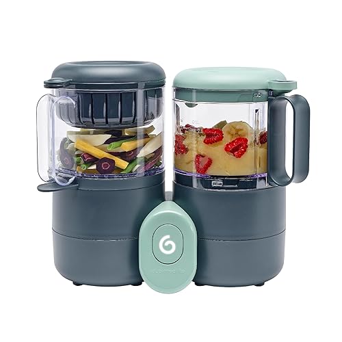 Duo Meal Lite Food Maker - Procesador de alimentos 4 en 1 con olla de vapor, licuadora, purés para bebés, calentador y descongelador (aprobado por