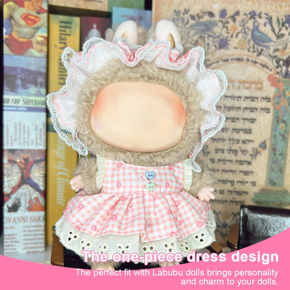 Labu Plüsch Bekleidung Outfit Für 17cm Puppen - Kuscheltier Kleidung Hoodie Set | DIY Puppenkleidung