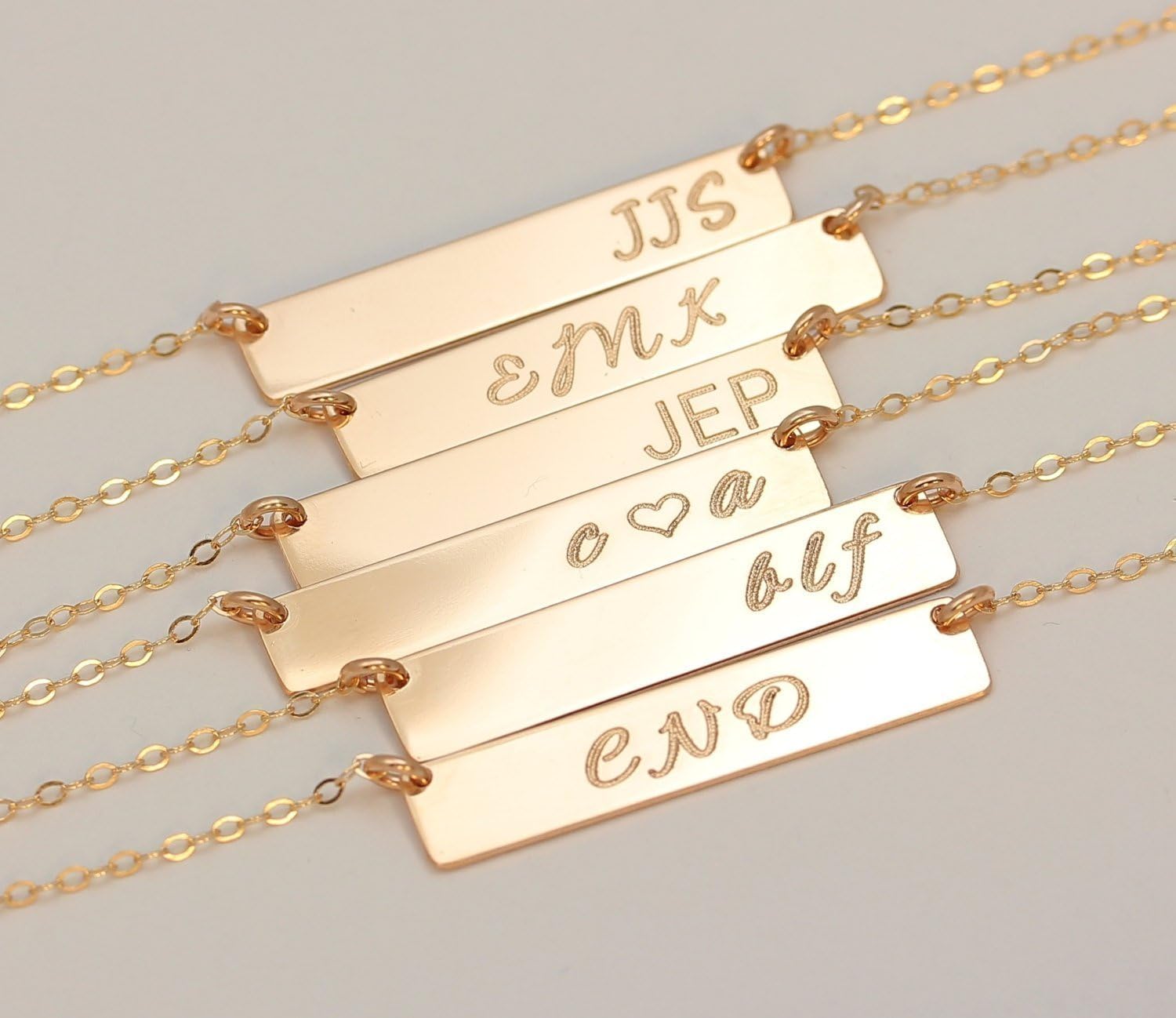 Bar Gold Necklace, 14K Gold Filled Bar Necklace