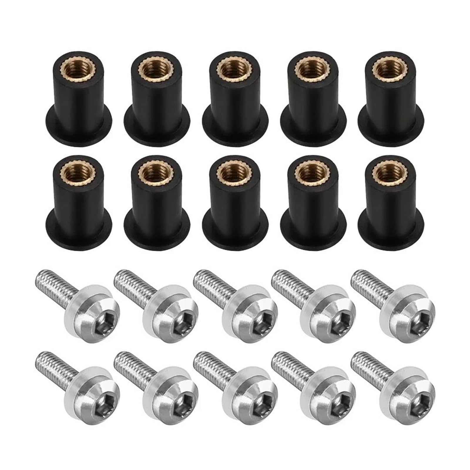 Pernos M5 para Parabrisas de CBR 600 RR y 1000RR en Color Plata 5
