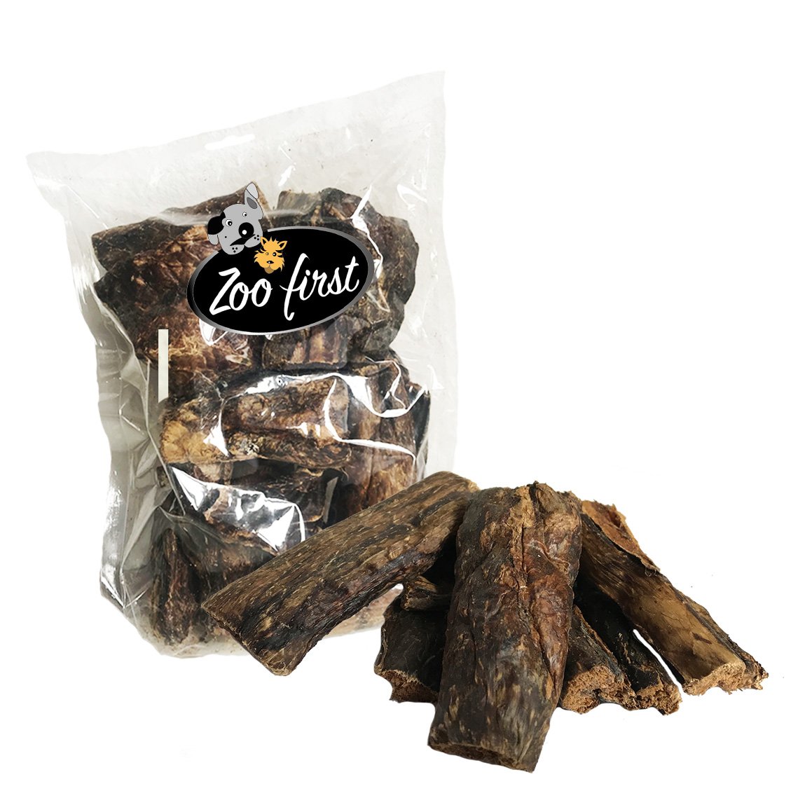 Zoofirst 5 kg Rinderlunge Lunge getrocknet fettarm Hundefutter Snack Leckerli Kauartikel