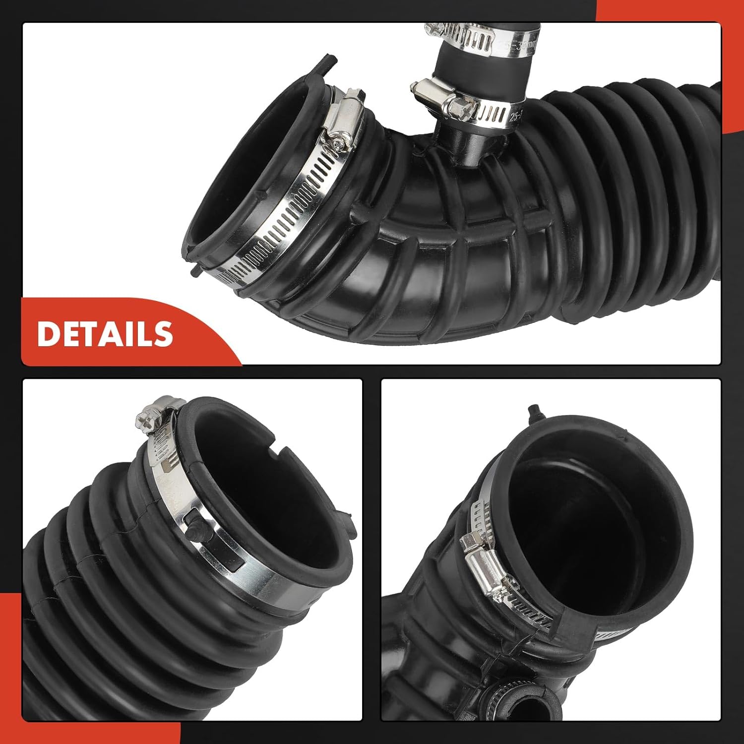 A-Premium Engine Air Clean Intake Tube Hose with Clamps Compatible with Infiniti FX35 2009 2010 2011 2012, 3.5L